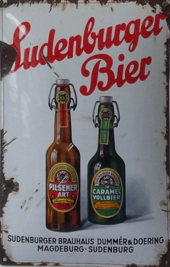 Blechschild Sudenburger Bier